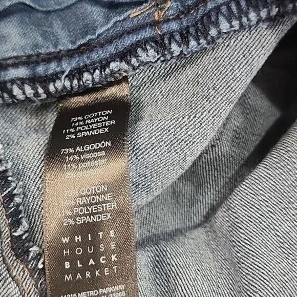 White House Black Market womens low rise" The Slim" Jeans, size 0 - Picture 8 of 12